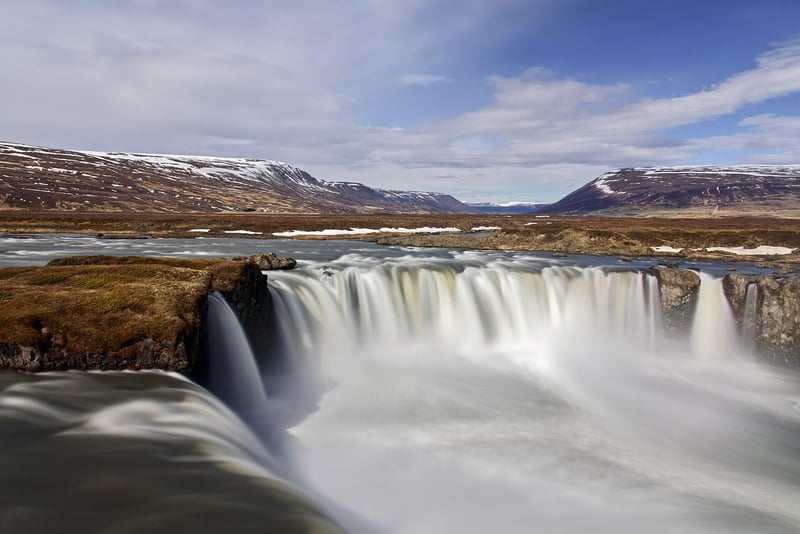 Waterfall in nature